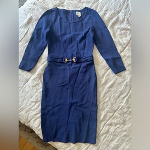 EUC REISS Blue Belted Dress - Sz S